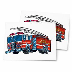 Fire Engine Temporary Tattoo