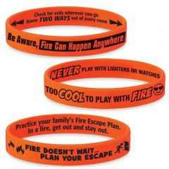 Fire-Safety Mood-Changing Silicone Bracelet Assortment - Pack Of 75