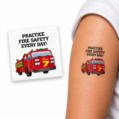 Fire Safety Temporary Tattoo