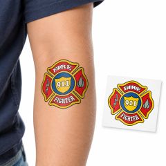 Firefighter Patch Temporary Tattoo
