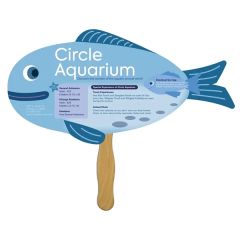 Fish Hand Fan Full Color 2 Sides
