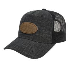 Five Panel Poly-Rayon With Mesh Back Cap