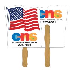 Flag Hand Fan Full Color 2 Sides
