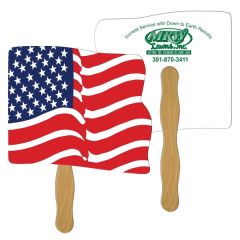 Flag Hand Fan Full Color 2 Sides