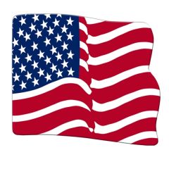 Flag Hand Fan Without Stick