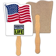 Flag Recycled Hand Fan