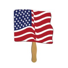 Flag Sandwiched Hand Fan