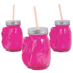 Flamingo Mason Jar