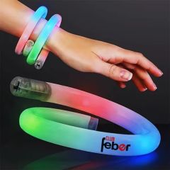 Flashing LED Tube Bracelet - Rainbow Light
