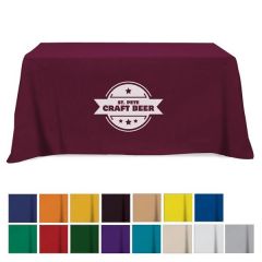 Flat 3-Sided Table Cover - Fits 6' Standard Table