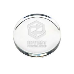 Flat Round Paperweight