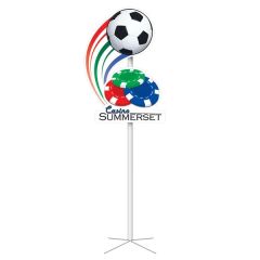 Flat Soccer Ball Pole Topper