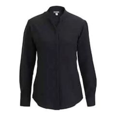 Flexbatiste Stand Up Collar Long Sleeve Ladies' Shirt