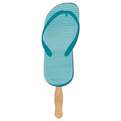 Flip Flop Hand Fan Full Color 2 Sides