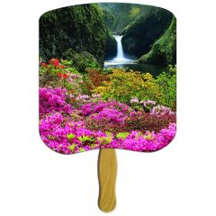 Flower Garden. Hand Fan