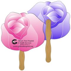 Flower Hand Fan Full Color 2 Sides