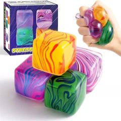 Fluid Swirl Cube Squishy Stress Relief Fidget Toy
