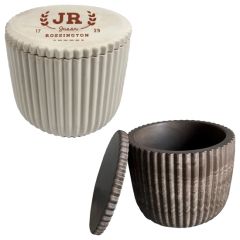 Fluted Jar and Lid