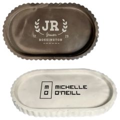 Fluted Oval Tray - Stoneware Collection