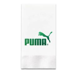 Foil Stamped 3-Ply White Dinner Napkin - 1/8 Fold, FSC Cert