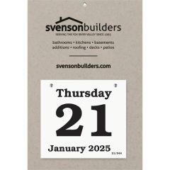 Foil Stamped Daily Date Calendar - Large Datepad