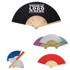 Foladble Chinese Paper Bamboo Fan