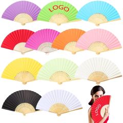 Foladble Paper Bamboo Fan