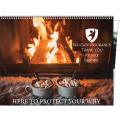 Fold-Over Top Home/Office Full-Color Memo Calendar