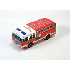 Foldable Die-Cut Fire Truck,full Color Digital
