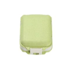 Foldable Flip-Top Three-Layer Eight-Compartment Pill Box