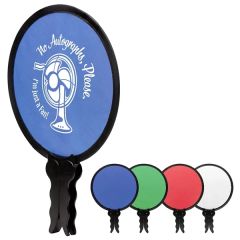 Foldable Nylon Fan - Wide Handle
