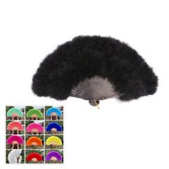 Folding Feather Flapper Hand Fan