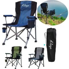 Folding Outdoor Camping Chair With Carry Bag and Cup Holder