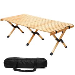 Folding Wooden Travel Camping Table