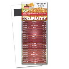 Football Schedule Magnetic Stick Up Card