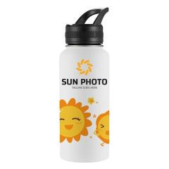 Fountain-Ix 32 Oz Water Bottle Double Walled
