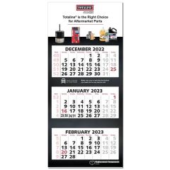 Four Panel Calendar European Layout 3 Month Insta-View