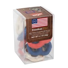 Freedom250- Short Acetate-Red, White & Blue Mini Pretzel Mix