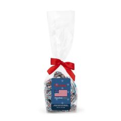 Freedom250 Mug Drop- Patriotic Milk Choc Nonpareil Pretzels