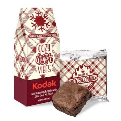 Fresh Beginnings Fudge Brownie and Hot Cocoa In Gable Box