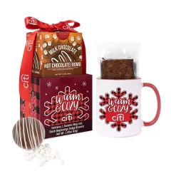 Fresh Beginnings Mug, Brownie, Hot Chocolate Bomb Gift Set