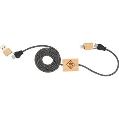 FSC 100 Bamboo 5-In-1 100W Laptop Charging Cable