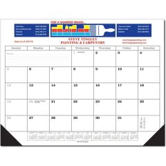 Full Color 12 Month Desk Pad Calendar No Julian Dates