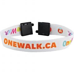 Full Color 1/2 Inch Wristband W/ Clip