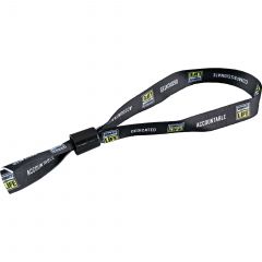 Full Color 1/2 Inch Wristband W/ Slide Clip