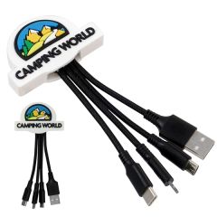 Full Color 3D Custom 3-In-1 Charging Cable