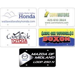 Full Color 6 Inch X 12 Inch Polystyrene License Plate Insert Card