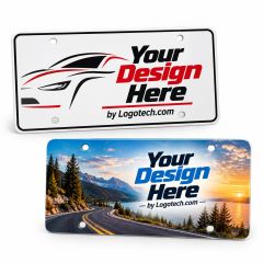 Full Color 6 Inch X 12 Inch Polystyrene License Plate Insert Card