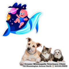 Full Color Anyshape Die Cut Premium Label