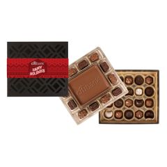Medium Deluxe Chocolate Gift Box W/Full Color Band
